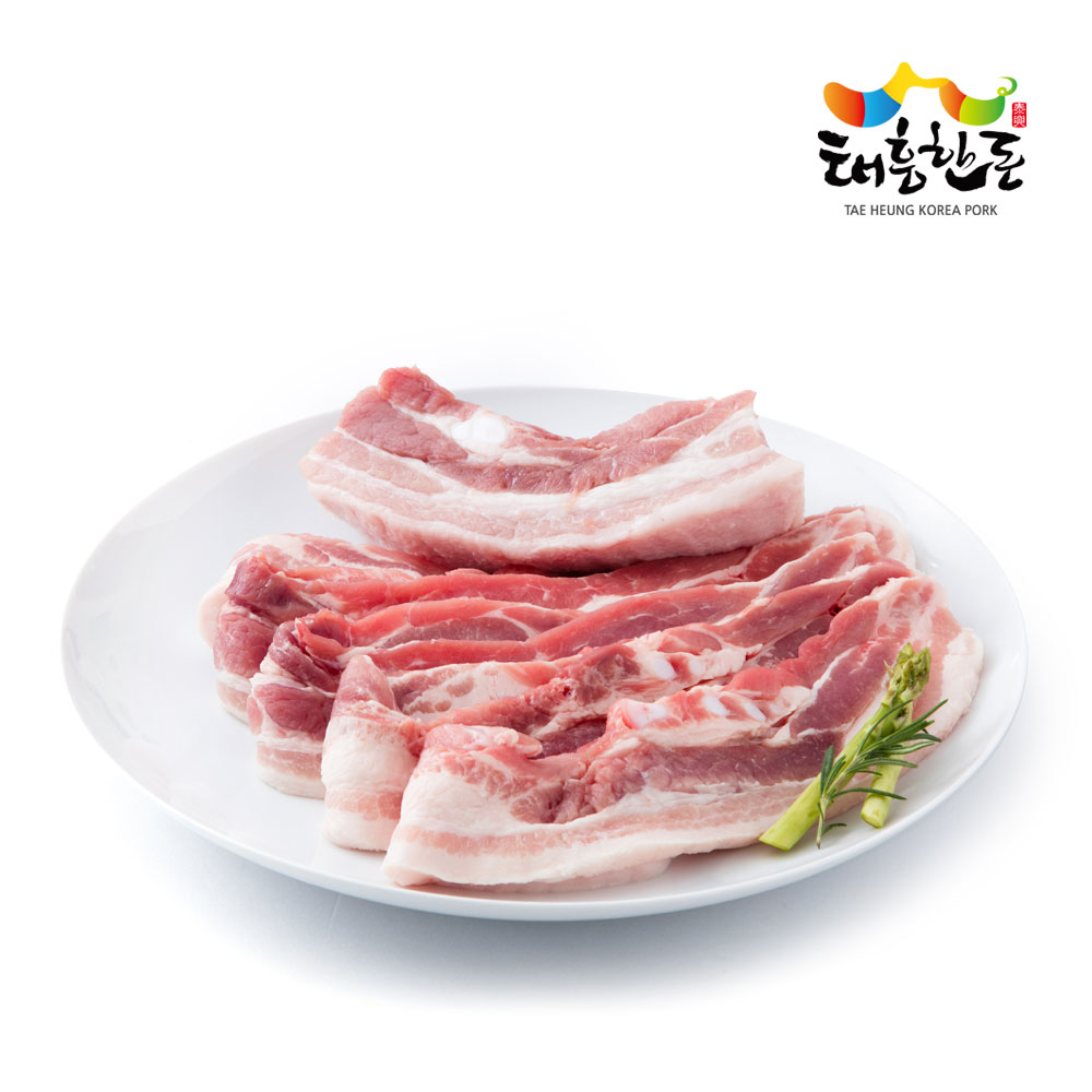 [태흥한돈] 국내산 신선한 냉장 삼겹살 구이용 500g